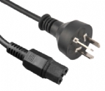 阿根廷電源線 (IRAM電源線) 三芯阿根廷插頭，IEC 60320 C15 凹槽品子尾，電腦插,定制電源線長(zhǎng)度，IRAM認(rèn)證,安規(guī)標(biāo)準(zhǔn)AC電源連接線