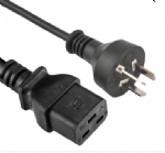 阿根廷電源線,三芯接地,10A插頭,IEC60320 C19母插，服務(wù)器，數(shù)據(jù)庫(kù)，PDU電源線 ,定制電線長(zhǎng)度，IRAM認(rèn)證