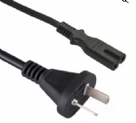阿根廷電源線,RAM,VDE認(rèn)證安規(guī)標(biāo)準(zhǔn)AC電源連接線，IEC 60320 C7 定制長(zhǎng)度 兩芯IRAM 2063阿根廷插頭，顏色自選，八字尾插座，IRAM電源線