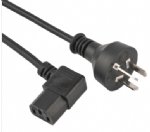 阿根廷電源線 (IRAM電源線) 三芯IRAM 2073阿根廷插頭，IEC 60320 C13 品子尾，電腦插，右轉(zhuǎn)（左轉(zhuǎn)）IRAM認(rèn)證安規(guī)標(biāo)準(zhǔn)AC電源連接線