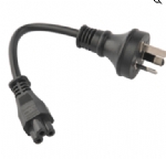 澳大利亞電源線（SAA電源線）三芯奧標(biāo)10A插頭，IEC 60320 C5 米老鼠，梅花尾，筆記本插座，澳大利亞SAA認(rèn)證規(guī)標(biāo)準(zhǔn)AC電源連接線