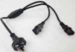 澳大利亞電源線（SAA電源線）三芯奧標(biāo)10A插頭，IEC 60320 C13 品子尾，電腦插，澳大利亞SAA認(rèn)證安規(guī)標(biāo)準(zhǔn)AC電源連接線