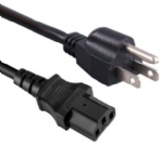 日本電源線,三芯15A直角日本插頭，IEC 60320 C13 品子尾，電腦插 ,定制電線長(zhǎng)度, PSE JET認(rèn)證