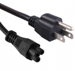 日本電源線,三芯15A直角日本插頭，IEC 60320 C5米老鼠插座, 梅花插,筆記本電源線, PSE JET認(rèn)證