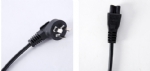 中國電源線 (3C電源線) 國標三芯10A彎角插頭，IEC 60320 C5米老鼠插頭，梅花插，筆記本電源線，CCC認證安規標準AC電源連接線