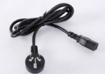 中國電源線 (3C電源線) 國標三芯10A彎角插頭，IEC 60320 C13 品子尾，電腦插，CCC認證安規標準AC電源連接線