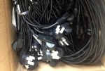 中國電源線 (3C電源線) 國標三芯10A彎角插頭，IEC 60320 C13 品子尾，電腦插，CCC認證安規標準AC電源連接線