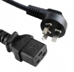 中國(guó)電源線，國(guó)標(biāo)三芯10A彎角插頭，IEC 60320 C19母插，服務(wù)器，數(shù)據(jù)庫(kù)，PDU電源線 ,3C,(CCC)認(rèn)證安規(guī)