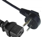 以色列電源線,彎角三芯，16A以色列插頭，IEC 60320 C19母插，服務(wù)器，數(shù)據(jù)庫(kù)，PDU電源線 ,定制電線長(zhǎng)度，SI-32安規(guī)標(biāo)準(zhǔn)，SII認(rèn)證