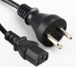 丹麥電源線，丹麥三芯16A插頭，IEC 60320 C13 品子尾，電腦插,定制電線長(zhǎng)度，DEMKO，VDE認(rèn)證
