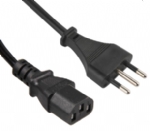 意大利電源線（IMQ電源線）三芯10A意大利插頭，CEI23-16安規(guī)標(biāo)準(zhǔn)，IEC 60320 C13 品子尾，電腦插,定制電線長(zhǎng)度，IMQ VDE認(rèn)證