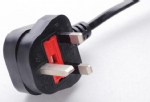 英國電源線 (UK電源) 帶保險絲，注塑式大英插頭，BSI1363A ASTA 認證安規(guī)標準AC電源連接線