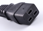 英國電源線 (UK電源) 帶保險絲，注塑式大英插頭，IEC 60320 C19母插，服務器，數據庫，PDU電源線， BSI1363A，ASTA安規認證