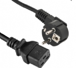 歐洲電源線 (Schuko電源線) CEE7/7煙斗插,IEC 60320 C19母插，服務(wù)器，機(jī)房，PDU插座 ，定制電線長(zhǎng)度,歐盟德國(guó)通用,VDE,CE認(rèn)證