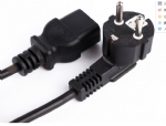 歐洲電源線 (Schuko電源線) CEE7/7煙斗插,IEC 60320 C19母插，服務(wù)器，機(jī)房，PDU插座 ，定制電線長(zhǎng)度,歐盟德國(guó)通用,VDE,CE認(rèn)證