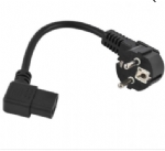 歐洲電源線 (Schuko電源線) CEE7/7煙斗插,IEC 60320 C13彎頭品子尾，左轉(zhuǎn)，右轉(zhuǎn)電腦插, 定制電源線長(zhǎng)度,歐盟德國(guó)通用,VDE,CE安規(guī)認(rèn)證電源連接線