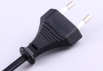 歐洲電源線,CEE7/16,歐插，2.5A，兩芯歐盟，德國(guó)，通用插頭，IEC 60320 C7八字尾插座連接器，VDE安規(guī)認(rèn)證電源連接線