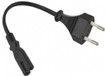 歐洲電源線,CEE7/16,歐插，2.5A，兩芯歐盟，德國，通用插頭，IEC 60320 C7八字尾插座連接器，VDE安規(guī)認(rèn)證電源連接線