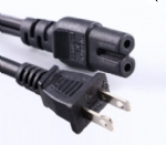 美國(guó)電源線 (UL電源線) NEMA 1-15P 兩芯極化，非極化插頭，IEC 60320 C7八字尾插座，美國(guó)UL，加拿大cUL認(rèn)證，安規(guī)標(biāo)準(zhǔn)AC電源連接線