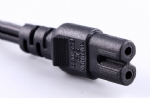美國電源線 (UL電源線) NEMA 1-15P 兩芯極化，非極化插頭，IEC 60320 C7八字尾插座，美國UL，加拿大cUL認證，安規標準AC電源連接線