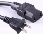 美國(guó)電源線 (UL電源線) NEMA 1-15P 兩芯極化，非極化插頭，IEC 60320 C17插座，美國(guó)UL，加拿大cUL認(rèn)證，安規(guī)標(biāo)準(zhǔn)AC電源連接線
