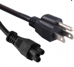 美國(guó)電源線，UL電源線，三芯NEMA5-15P北美通用插頭,IEC 60320 C5米老鼠插頭，梅花插，筆記本電源線,定制電線長(zhǎng)度，美國(guó)UL，加拿大cUL認(rèn)證