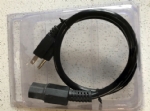 美國電源線，UL電源線，IEC 60320 C15 凹槽品子尾，耐熱型插座 ，三芯NEMA5-15P北美通用插頭，定制電源線長度，美國UL，加拿大cUL認(rèn)證