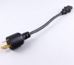 美國電源線 (UL電源線)三芯L5-20P自鎖插頭，IEC 60320 C13品子尾，電腦尾，連接器 美國UL加拿大cUL認證AC轉換電源線