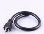 美國電源線 (UL電源線) 醫用插頭，醫用電源線，15A , 125V, 三芯U形接地針，北美ETL認證安規標準AC電源連接線