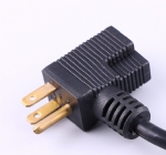 美國電源線 (UL電源線)NEMA 5-15P 尾部帶插座，豬尾巴插頭美國UL加拿大cUL認證安規標準AC電源連接線